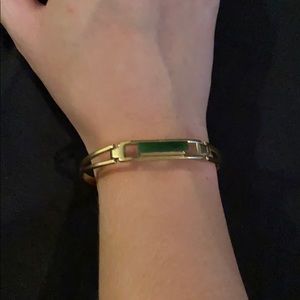 Emerald & gold bracelet